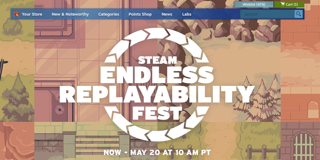 Endless Replayability Fest is taking place on Steam this week, until May 20!